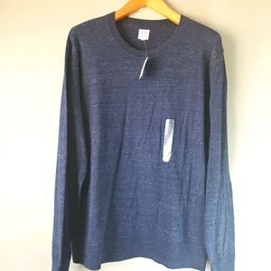 GAP Sweater crew neck heather blue size XL